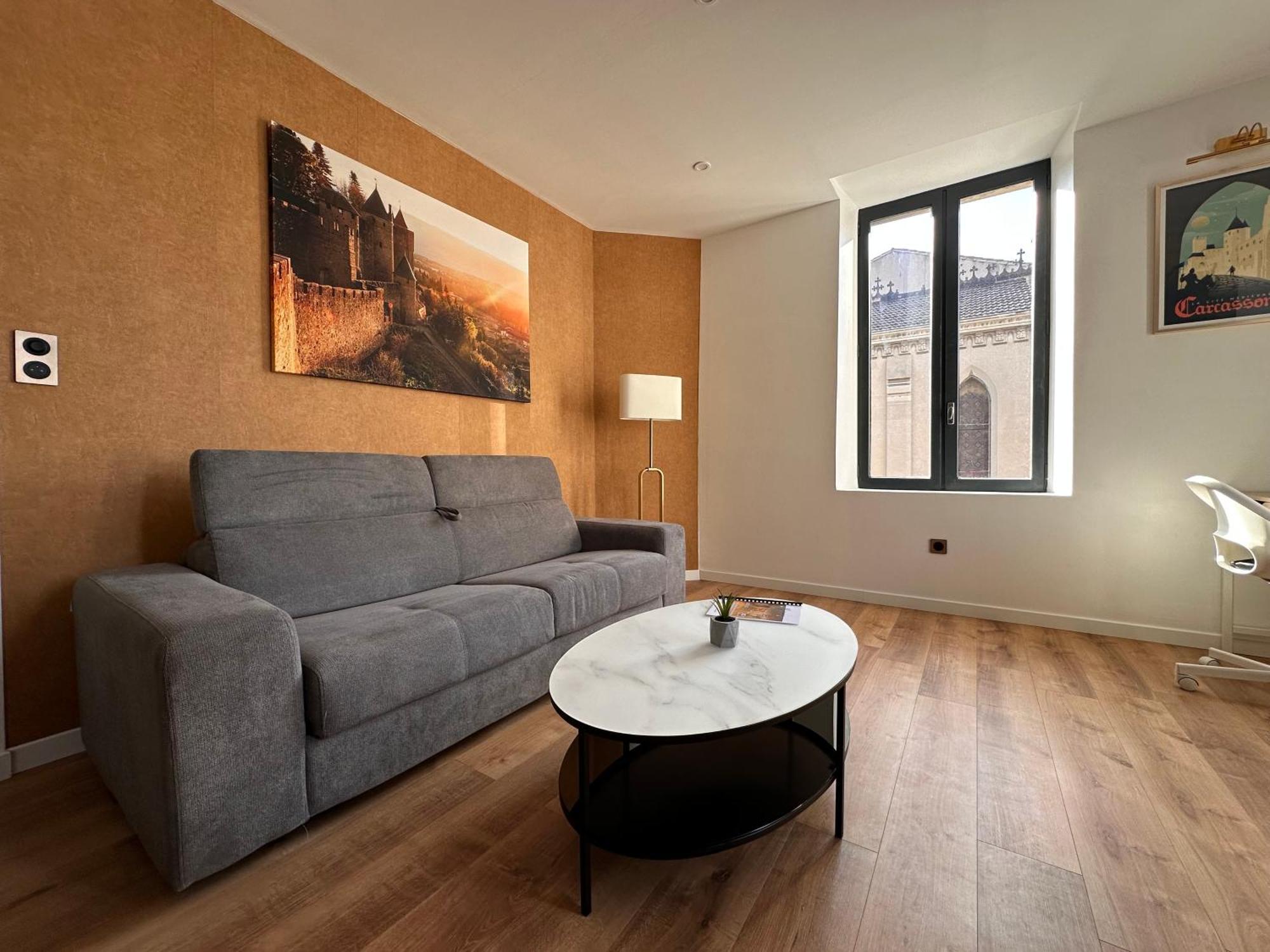 Les Appartements Du Palais Carcassonne Bagian luar foto